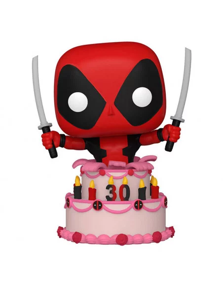 es::Marvel Deadpool 30th Anniversary Figura POP! Deadpool in Cake