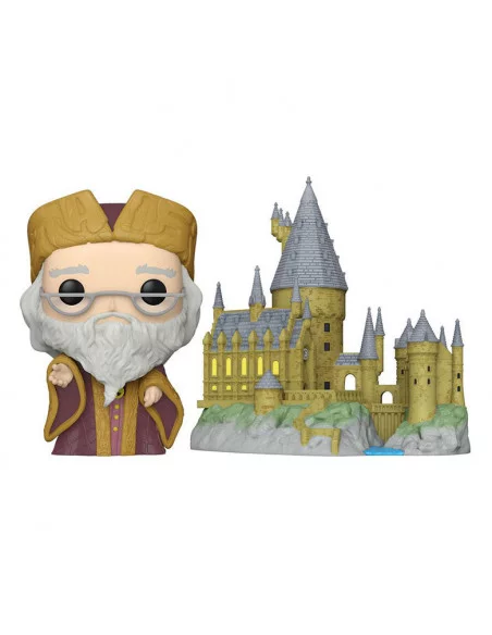 es::Harry Potter Funko POP! Town Dumbledore w/Hogwarts 9 cm