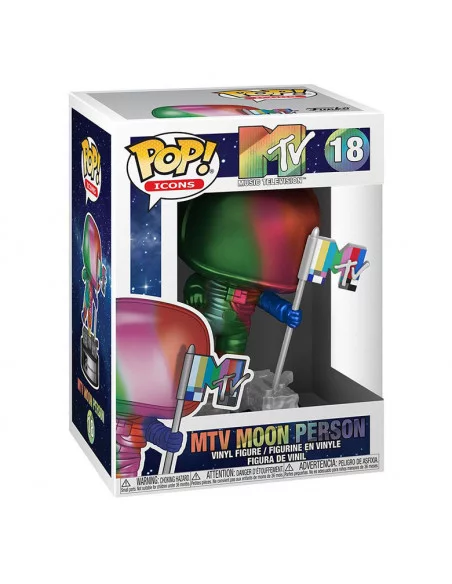 es::MTV Funko POP! Ad Icons Moon Person Rainbow 9 cm