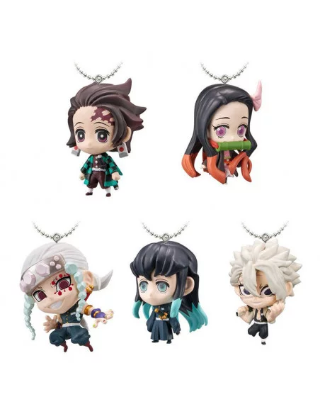 es::Demon Slayer Kimetsu no Yaiba Pack 5 Llaveros 5 cm Deformed Mascot 3 