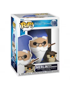 es::Merlín el encantador Funko POP! Merlin w/Archimedes 9 cm 2