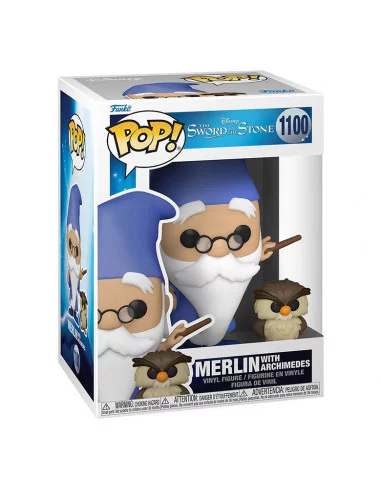 es::Merlín el encantador Funko POP! Merlin w/Archimedes 9 cm