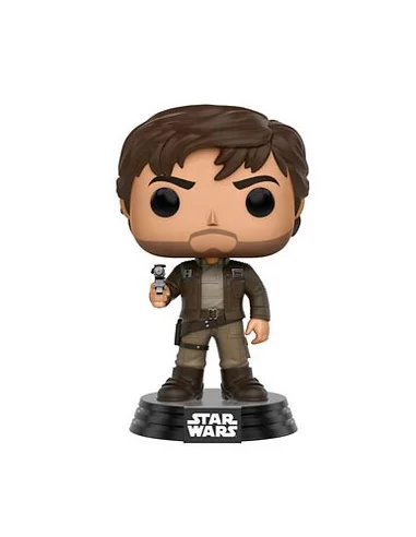 es::Star Wars Rogue One POP! Vinyl Cabezón Captain Cassian Andor cazadora marrón 9 cm
