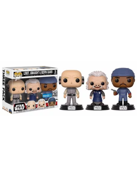 es::Star Wars Pack de 3 Figuras POP! Vinyl Lobot, Ugnaught & Bespin Guard 9 cm