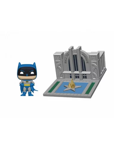 es::Batman 80th POP! Town Vinyl Figura Batman & Hall of Justice 9 cm