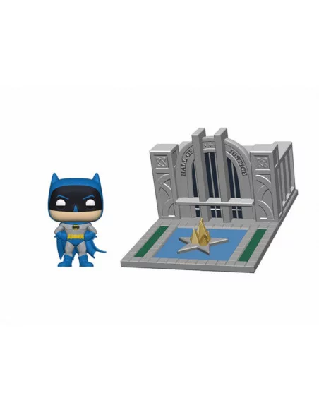es::Batman 80th POP! Town Vinyl Figura Batman & Hall of Justice 9 cm