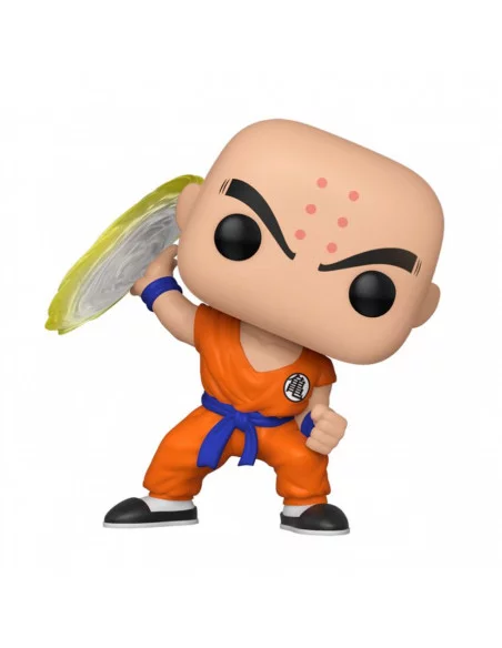 es::Dragon Ball Z Figura POP! Animation Vinyl Krillin w/ Destructo Disc 9 cm