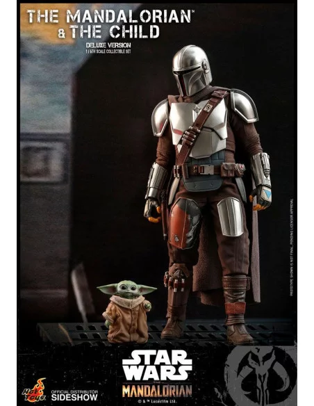 es::Star Wars The Mandalorian Pack de 2 Figuras 1/6 The Mandalorian & The Child Deluxe Hot Toys 30 cm