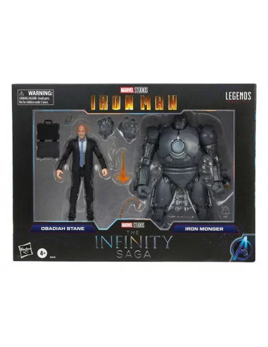 es::The Infinity Saga Marvel Legends Figuras Obadiah Stane & Iron Monger Iron Man 15 cm