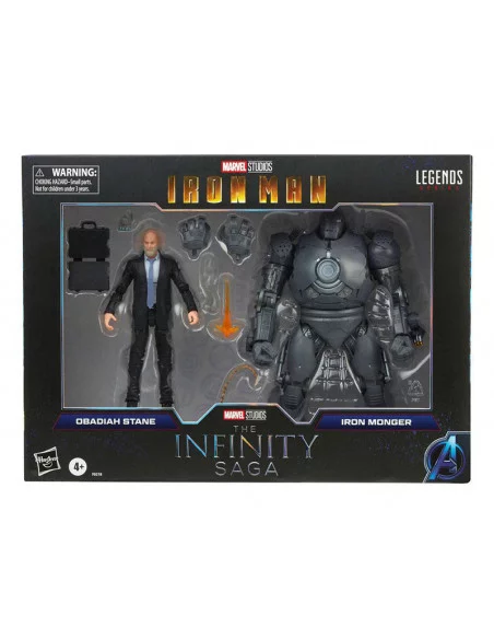 es::The Infinity Saga Marvel Legends Figuras Obadiah Stane & Iron Monger Iron Man 15 cm