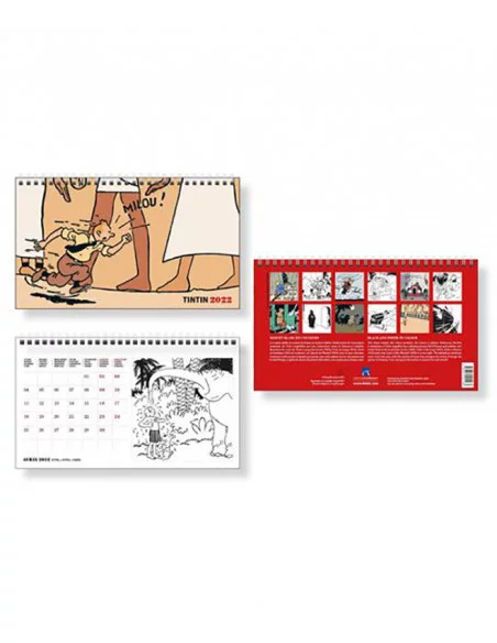 es::Calendario Tintín 2022 Sobremesa