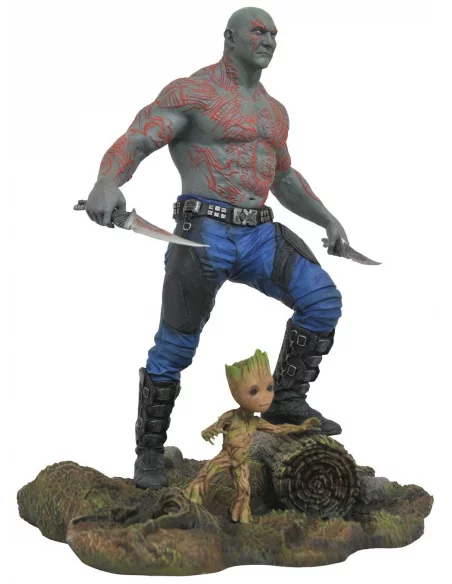 es::Guardianes de la Galaxia Vol. 2 Marvel Gallery Estatua Drax & Baby Groot 25 cm