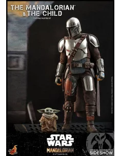 es::Star Wars The Mandalorian Pack de 2 Figuras 1/6 The Mandalorian & The Child Hot Toys 30 cm 2