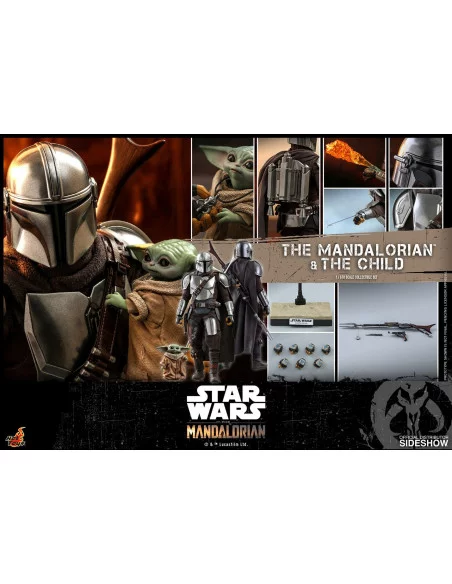 es::Star Wars The Mandalorian Pack de 2 Figuras 1/6 The Mandalorian & The Child Hot Toys 30 cm