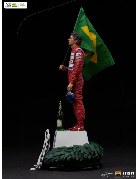 es::Ayrton Senna Estatua 1/10 Art Scale Ayrton Senna GP Brazil 1991 30 cm