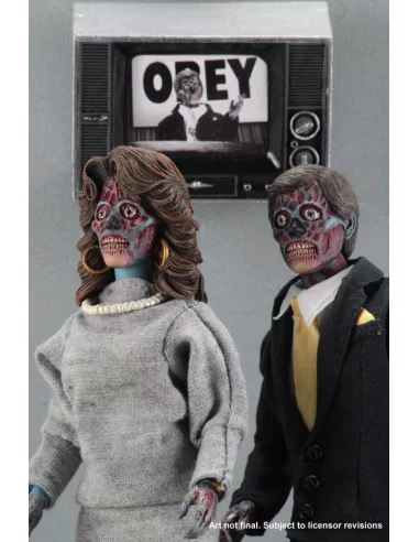 es::Están vivos They Live Pack de 2 Figuras Retro Aliens 20 cm