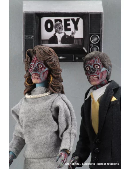 es::Están vivos They Live Pack de 2 Figuras Retro Aliens 20 cm