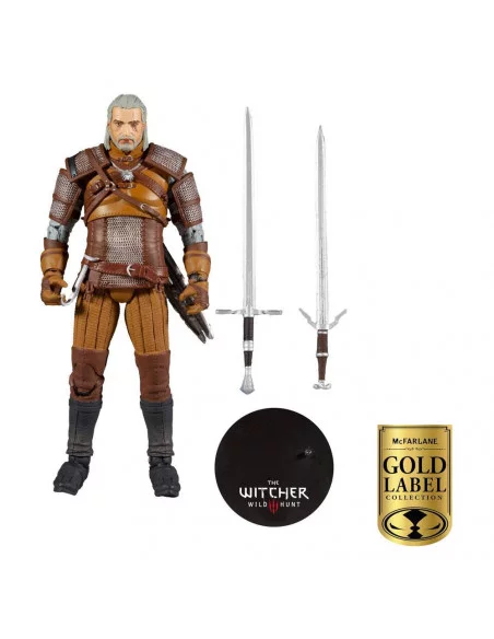 es::The Witcher Figura Geralt of Rivia Gold Label Series 18 cm