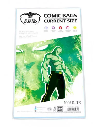 es::Ultimate Guard Comic Bags Current Size Bolsas de Cómics 100
