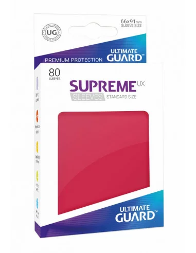 es::Ultimate Guard Supreme UX Sleeves Fundas de Cartas Tamaño Estándar Rojo 80