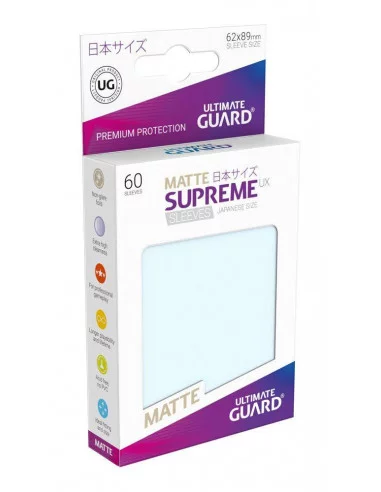 es::Ultimate Guard Supreme UX Sleeves Fundas de Cartas Tamaño Japonés Transparente Mate 60