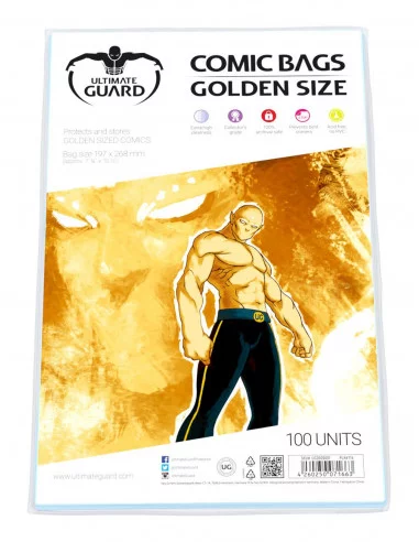 es::Ultimate Guard Comic Bags Golden Size Bolsas de Cómics 100