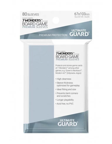 es::Ultimate Guard Premium Soft Sleeves Fundas de Cartas 7 Wonders™ 80
