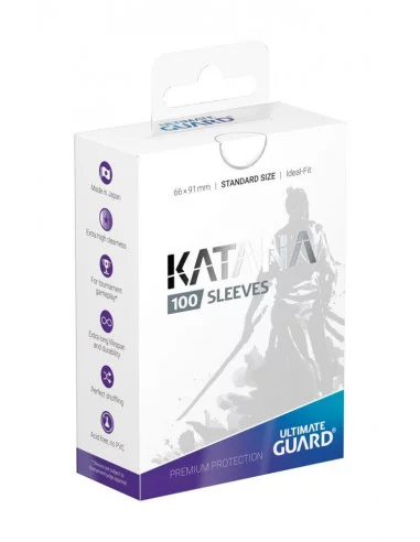 es::Ultimate Guard Katana Sleeves Tamaño Estándar Blanco 100 fundas para cartas