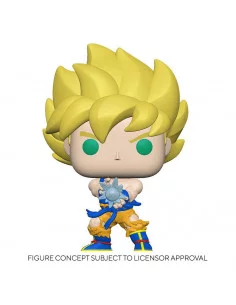 es::Dragon Ball Z Figura POP! Animation Vinyl SS Goku w/ Kamehameha Wave 9 cm