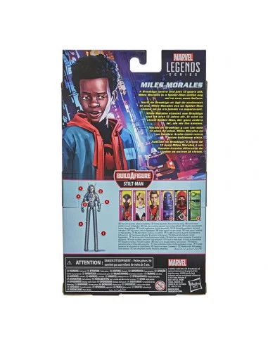 es::Marvel Legends Figura Miles Morales Spider-Man: Into the Spider-Verse 15 cm