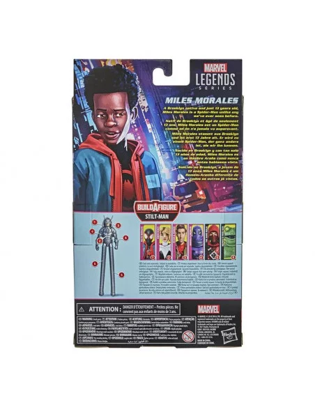 es::Marvel Legends Figura Miles Morales Spider-Man: Into the Spider-Verse 15 cm