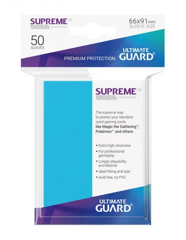 es::Ultimate Guard Supreme UX Sleeves Fundas de Cartas Tamaño Estándar Azul Celeste 50
