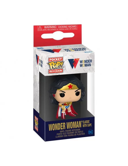 es::DC Comics Llavero Pocket POP! Vinyl Wonder Woman 80th Anniversary 4 cm