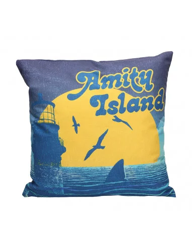 es::Tiburón Cojín cuadrado Amity island