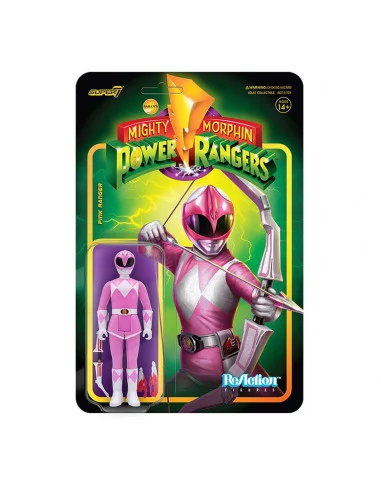 es::Mighty Morphin Power Rangers Figura ReAction Pink Ranger 10 cm 