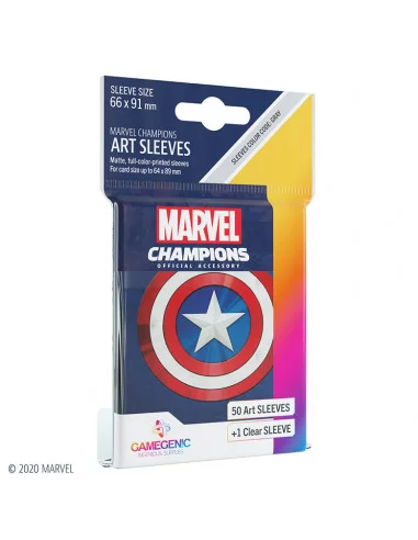 es::Marvel Champions Sleeves Captain America 