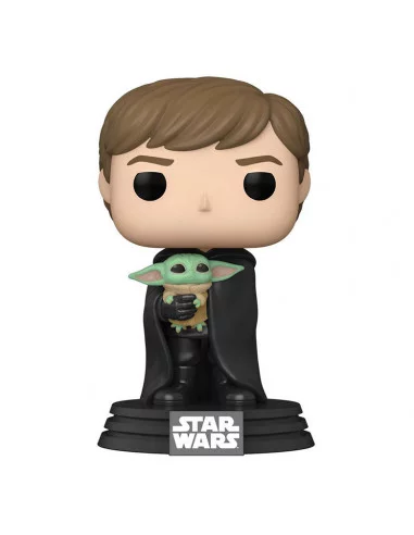 es::Star Wars The Mandalorian Funko POP! Luke with Child 9 cm