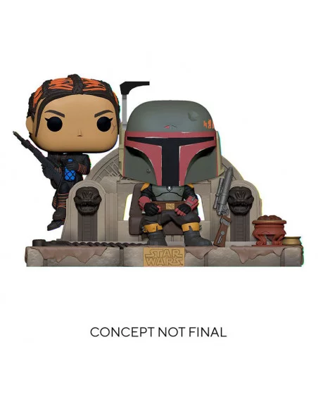es::The Mandalorian Pack de 2 Funko POP Moment! Boba Fett & Fennec Shand 9 cm