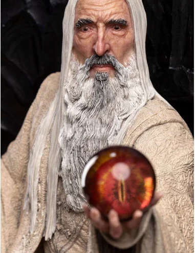 es::El Señor de los Anillos Estatua 1/6 Saruman the White on Throne 110 cm