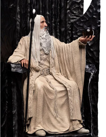 es::El Señor de los Anillos Estatua 1/6 Saruman the White on Throne 110 cm