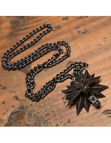 es::Witcher III Wild Hunt Medallón con Collar Wolf