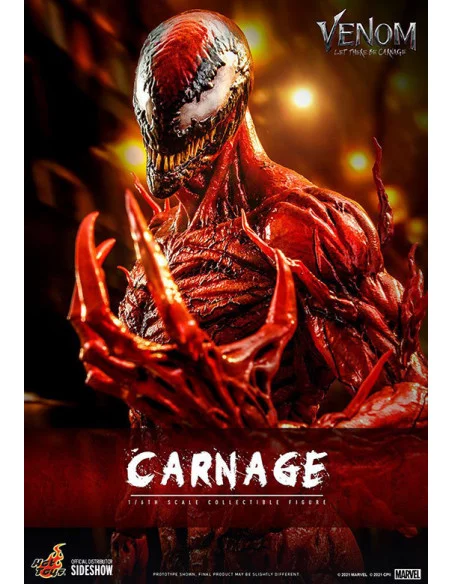 es::Venom: Habrá Matanza Figura Movie Masterpiece 1/6 Carnage Deluxe Ver. Hot Toys 43 cm