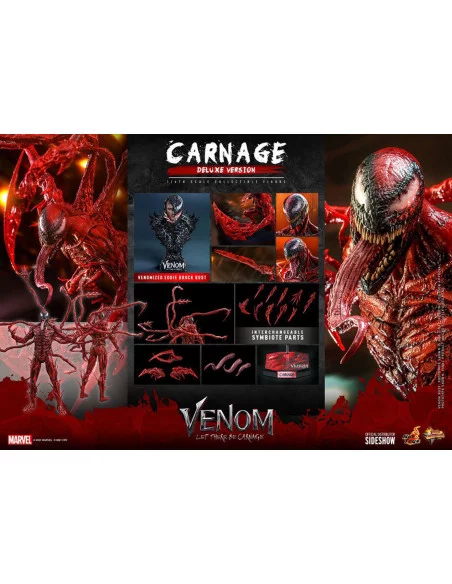 es::Venom: Habrá Matanza Figura Movie Masterpiece 1/6 Carnage Deluxe Ver. Hot Toys 43 cm
