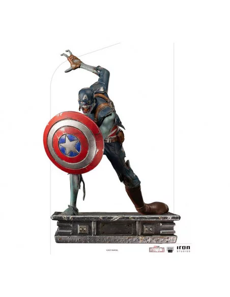 es::What If...? Estatua 1/10 Art Scale Captain America Zombie 22 cm