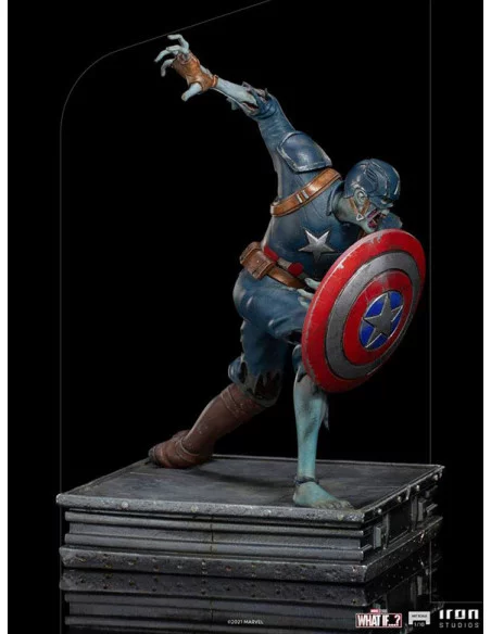 es::What If...? Estatua 1/10 Art Scale Captain America Zombie 22 cm