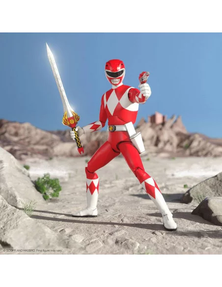 es::Mighty Morphin Power Rangers Galácticos Figura Ultimates Red Ranger 18 cm 