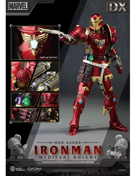 es::Marvel Figura Dynamic 8ction Heroes 1/9 Medieval Knight Iron Man Deluxe Version 20 cm