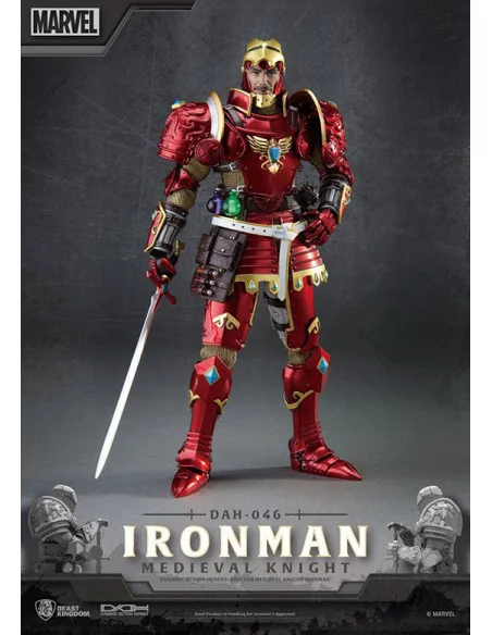 es::Marvel Figura Dynamic 8ction Heroes 1/9 Medieval Knight Iron Man 20 cm 