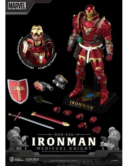 es::Marvel Figura Dynamic 8ction Heroes 1/9 Medieval Knight Iron Man 20 cm

