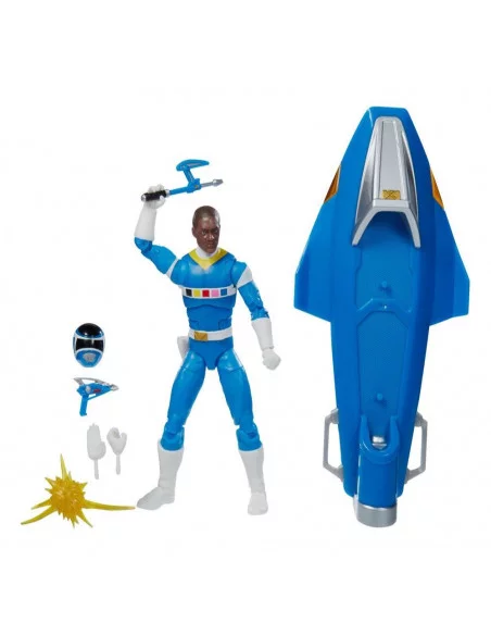 es::Power Rangers in Space Lightning Collection Figura Blue Ranger & Galaxy Glider 15 cm